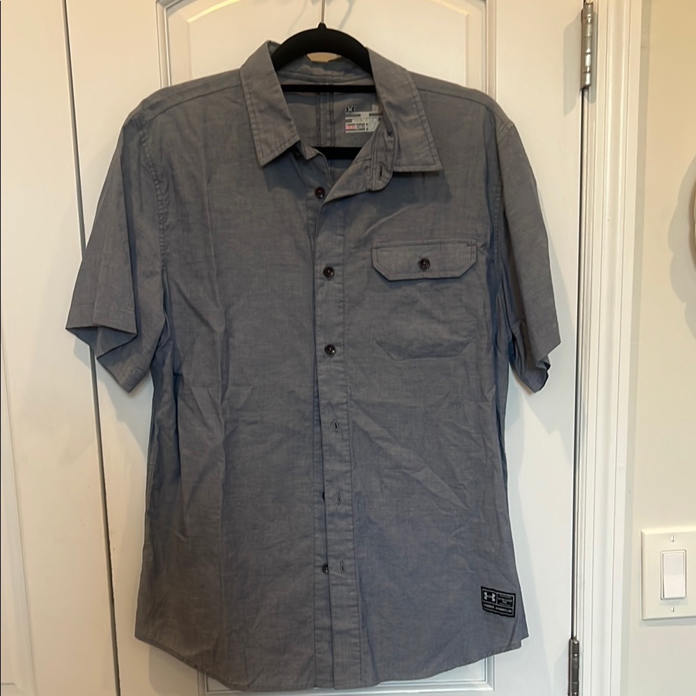 Under Armour Gray Casual Button Down Shirt